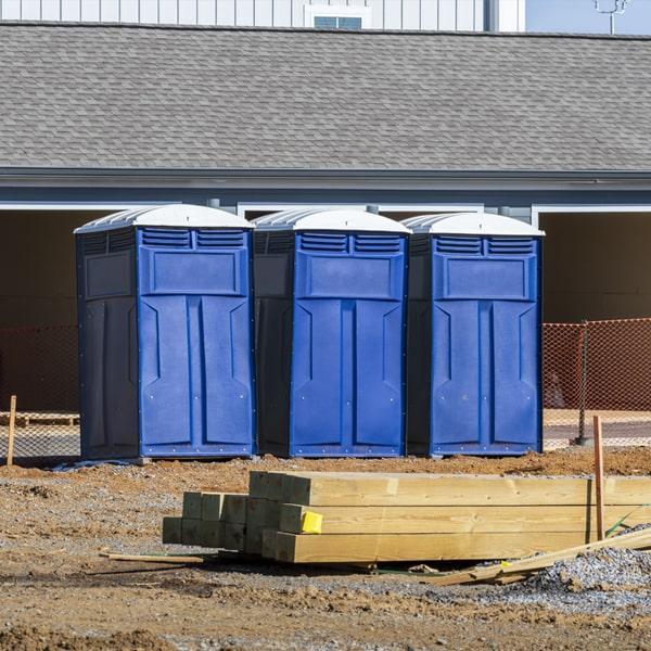Heavy-duty construction site porta potty in Holmesburg, Pennsylvania